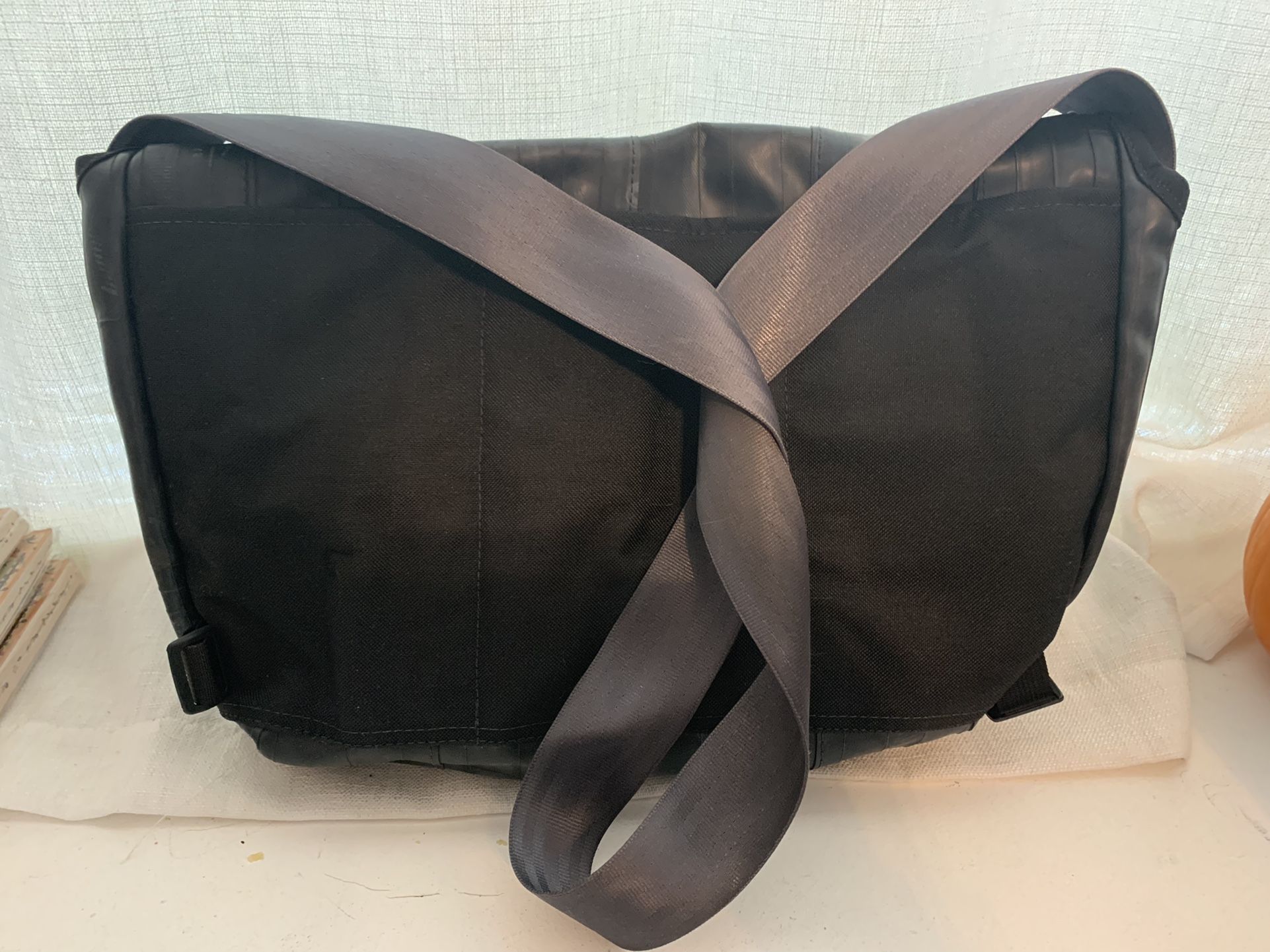 Messenger Bag Handmade From Recycled Bicycle Tires And Seatbelt By Alchemy Goods for Sale in