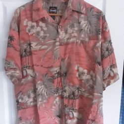 Harley Davidson Cayman Islands Hawaiian Shirt Size Large