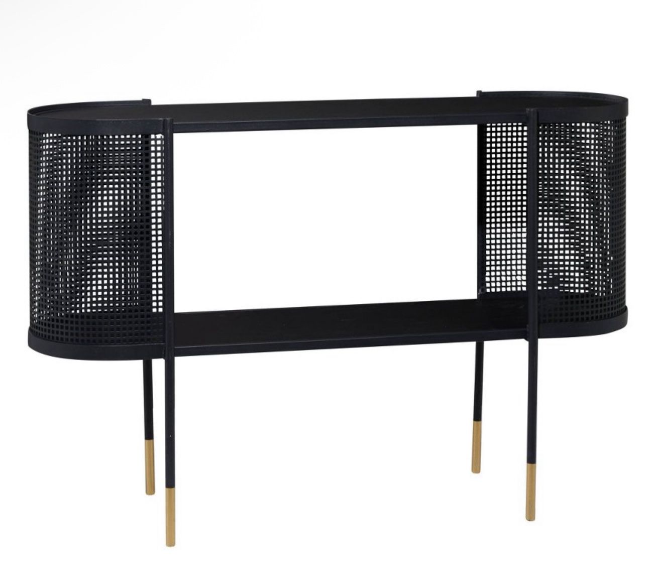 Contemporary Industrial Chic Metal Console