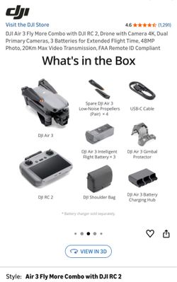 DJI AIR 3 FLY MORE COMBO