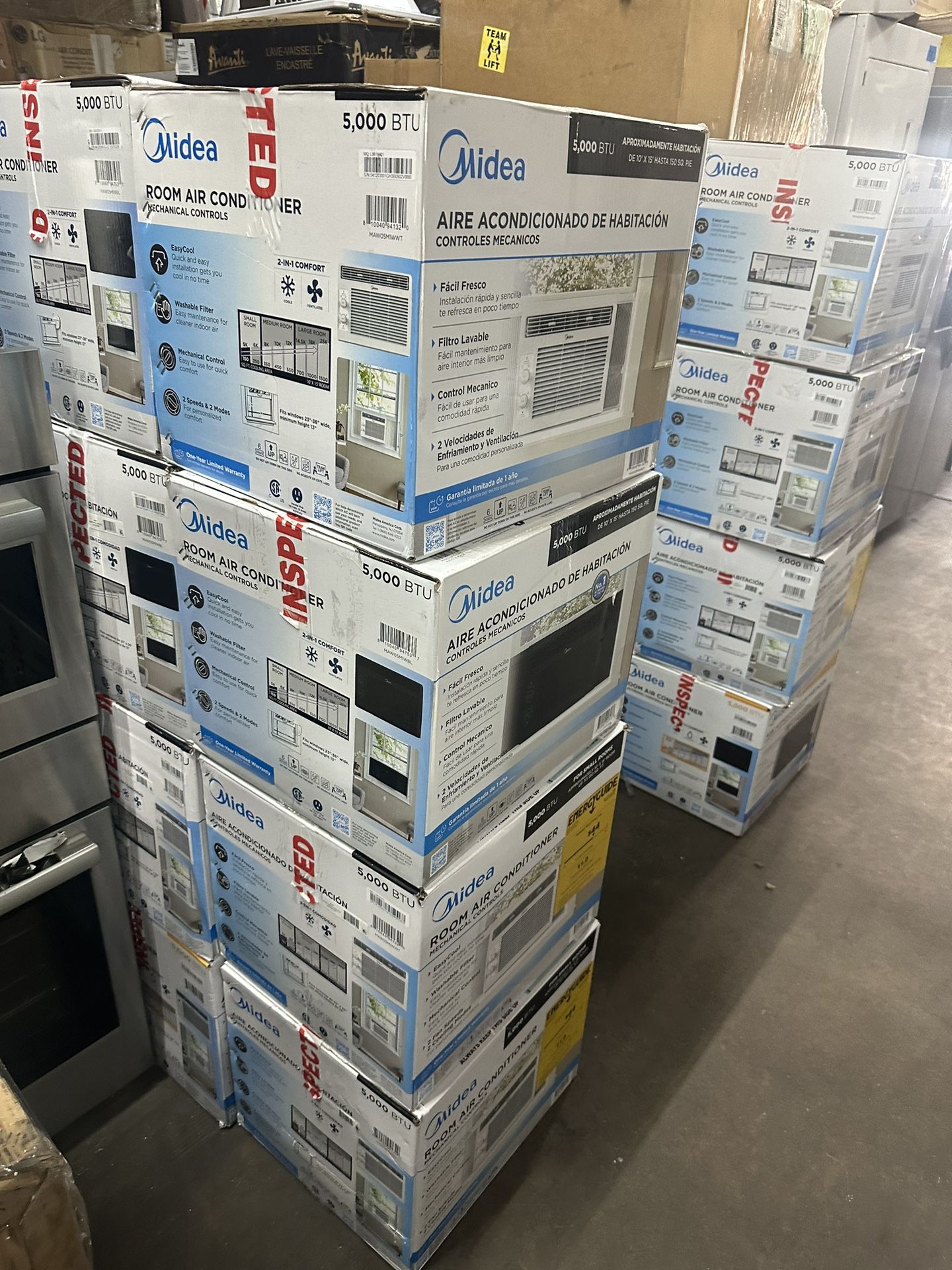 Midea 5,000 BTU 150 Sq ft Mechanical Window Air Conditioner, 