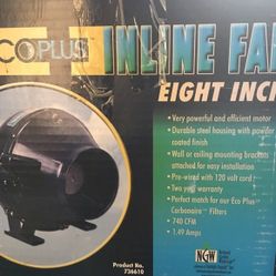 3-8" inline 740 com fan