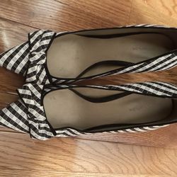 J Crew Heels, Black and White, Size 9.5