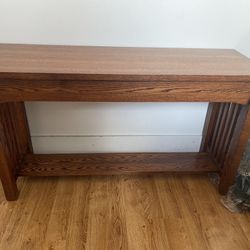 Wood Entryway Table