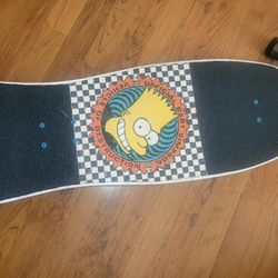 Rare Limited Edition Bart Simpson Vintage Vehicle Of Destruction Skateboard