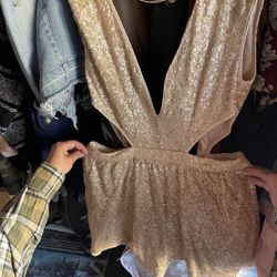 Gold Flake Dress