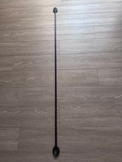 Black curtain rod 57” up to 109”