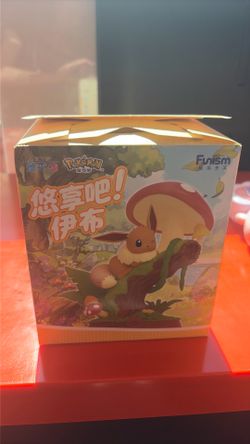 Pokemon-Eevee Stock Playful Pokemon Eevee Series Blind Box Figure Desktop Collectible