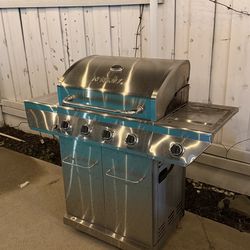 Stainless Steel Nexgrill Gas BBQ Grill – 4 Burners + Side Burner