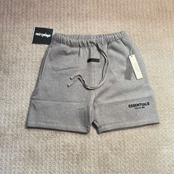 GREY ESSENTIALS SHORTS S AND XL 
