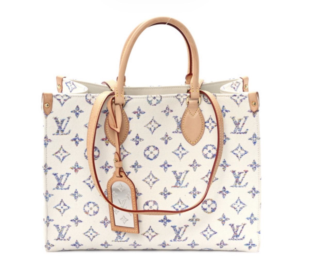 Monogram Jacquard Nautical Onthego MM Multicolor Beige