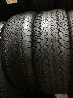 17” 2 used tires 255/65R17 good year