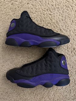 Size 11 (Pre owned, Does Not Have Box) - Air Jordan 13 retro court purple Black