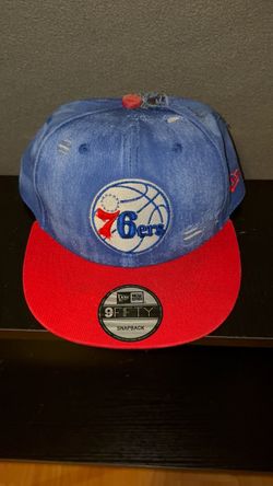 76ers Hat Custom Distressed