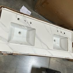 60” Countertop Only For Bathroom Vanity