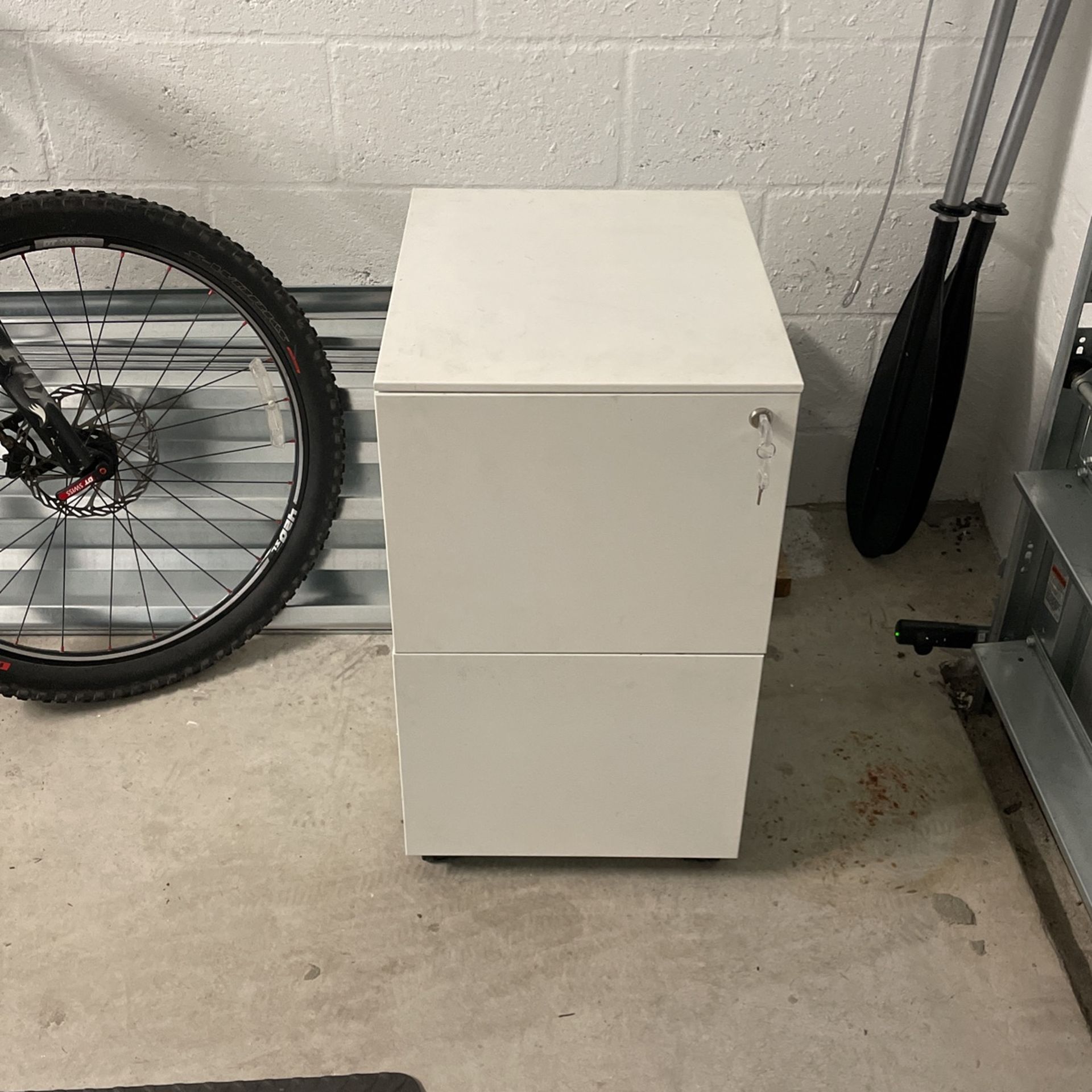 White Office File Cabinet