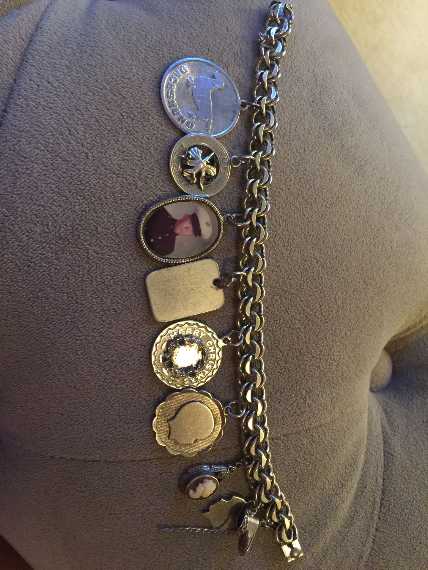 925 Charm Bracelet with Micro-mosaic, and Tiffany charm