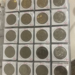 Eisenhower Copper Dollars 1972,74.77,78 (20 pieces)