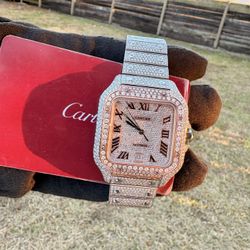 Cartier Santos With Diamonds