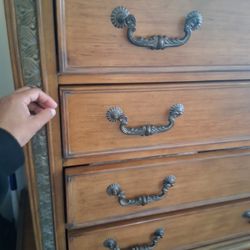 Dresser And Marble Side Table 