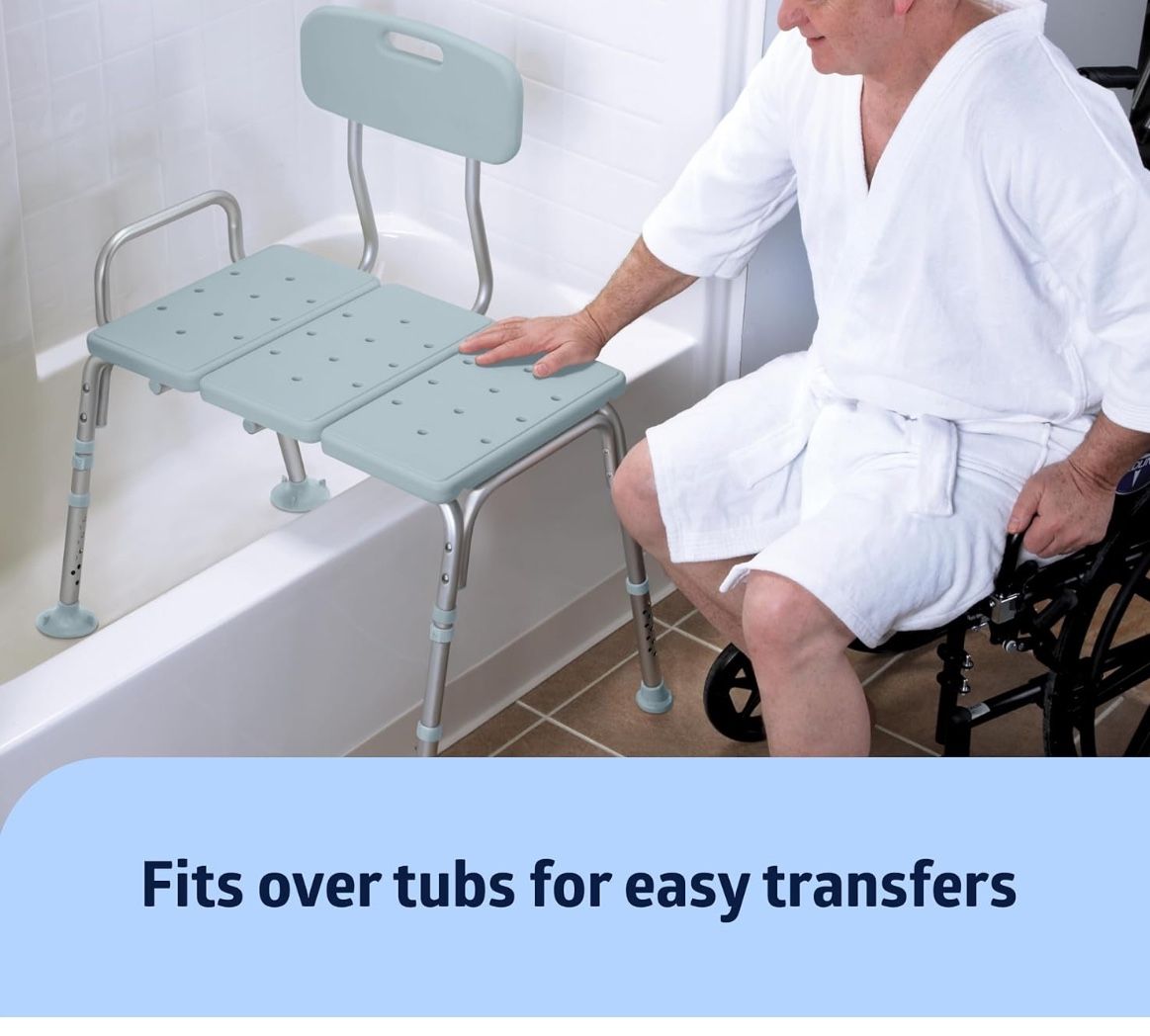 Pro Basics, 300lb Heavy Duty, Adult Shower Transfer Bench Bathroom Medical equip