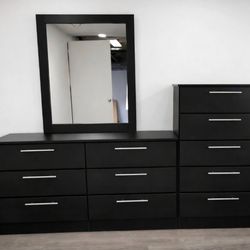 Dresser whit Mirror And Chest - Cómoda Con Espejo Y Gavetero