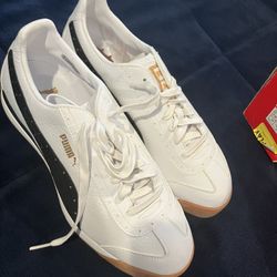 PG Roma White Black Gold Shoe Men’s