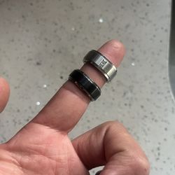 Men’s Rings – Stainless Steel & Black Ceramic