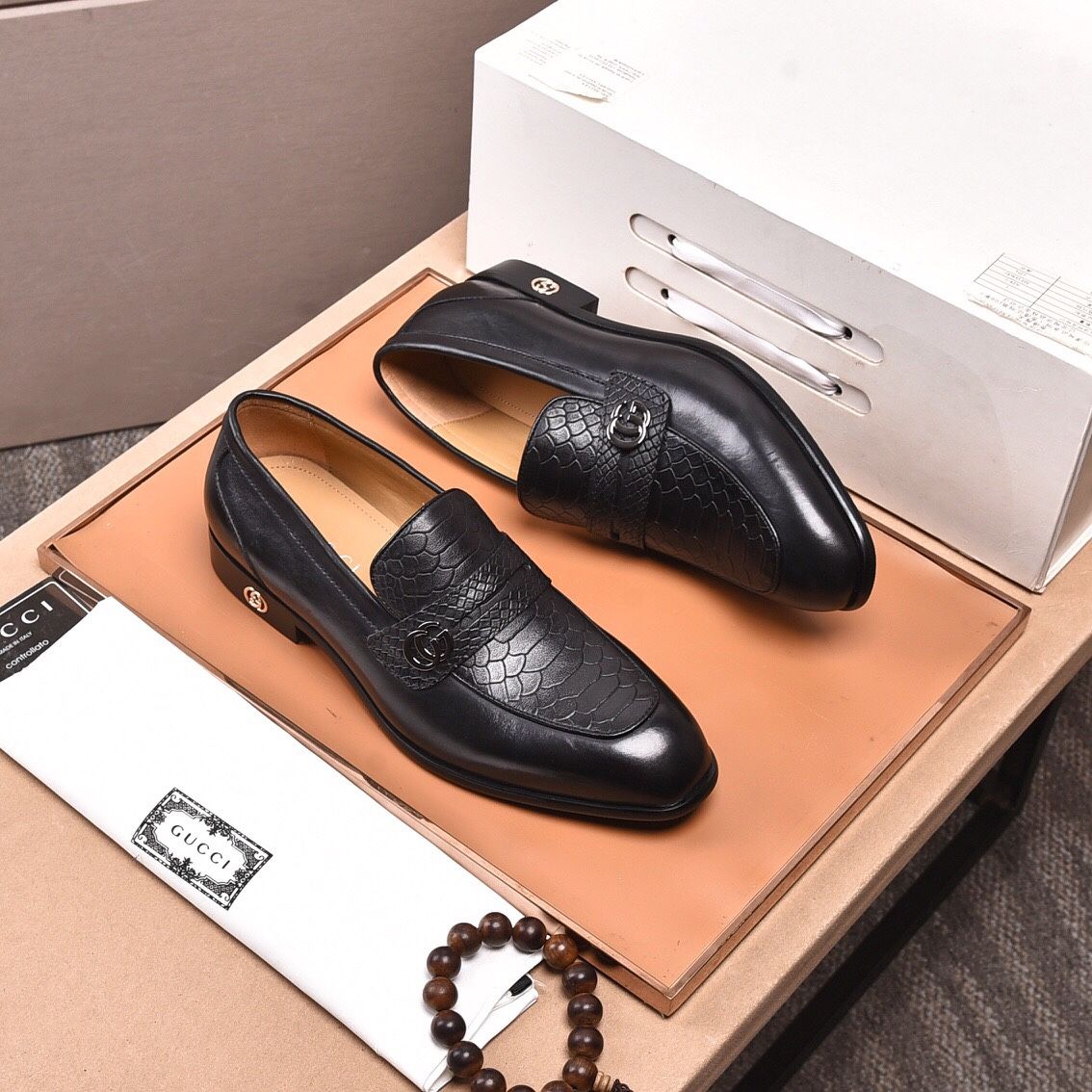 GG Men’s Leather Shoes With Box 2026 New
