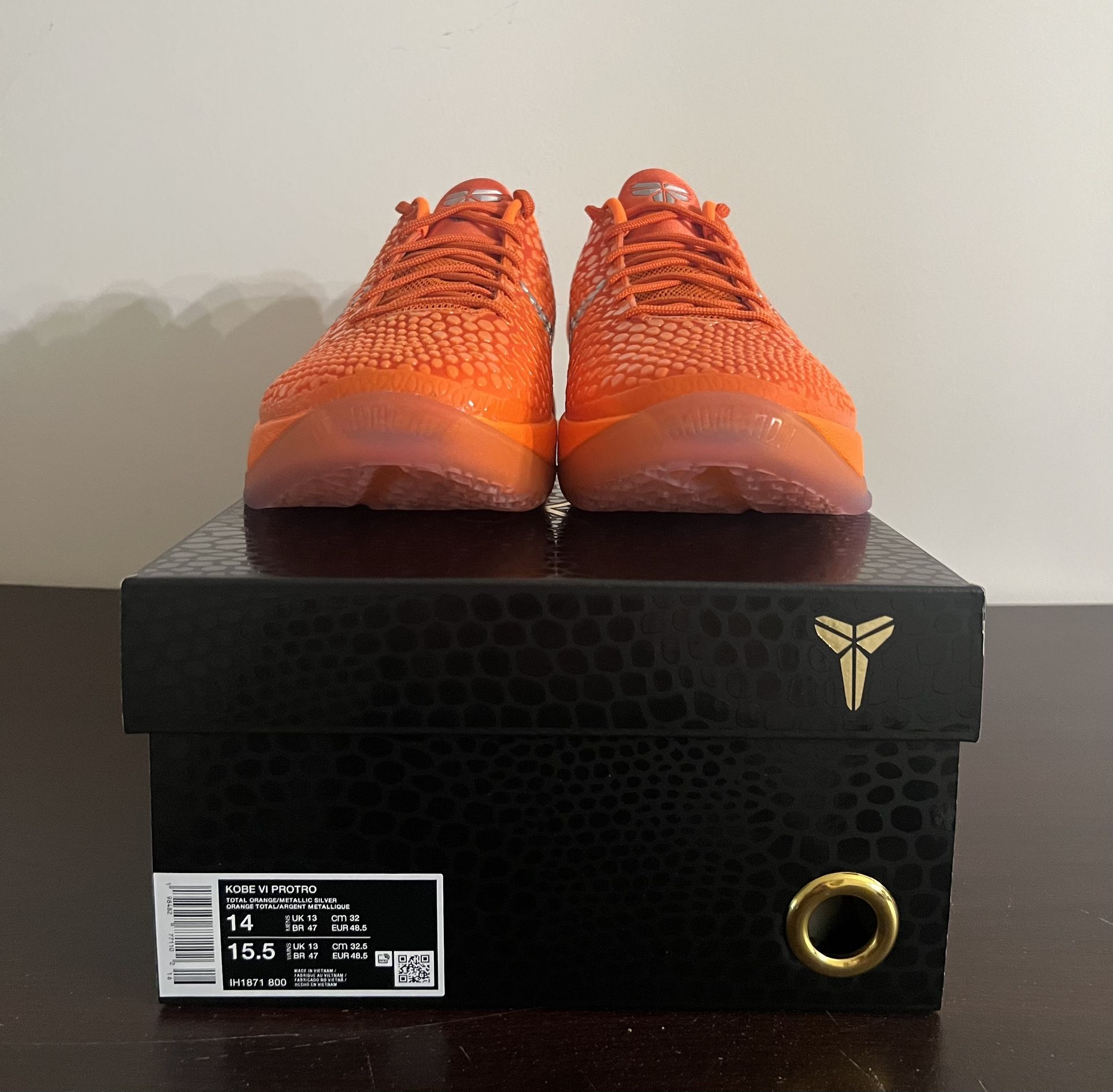 Nike Kobe Protro Total Orange IH1871 800 Men's Shoes Size 14