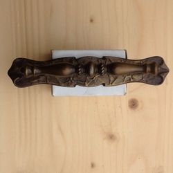 Antique brass cabinet pulls with back plates