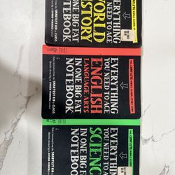 Big Fat Notebook Study Guides Set – English, Science & World History  middle school