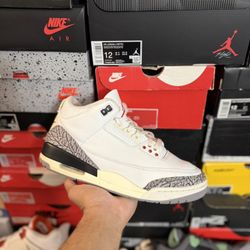 Jordan White Cement Reimagined 3s size 10 Close To VNDS