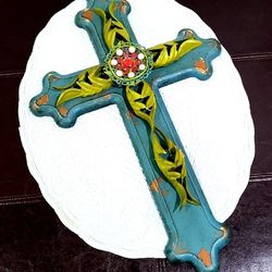 Large Wooden Cross 12in X 19in