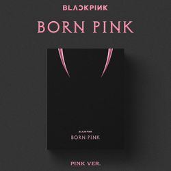 BLACKPINK - [BORN PINK] (PINK Ver.) CD + Photobook + Envelope + Lyrics Paper + Large Photocard + Postcard + Instant Films + Selfie Photocard