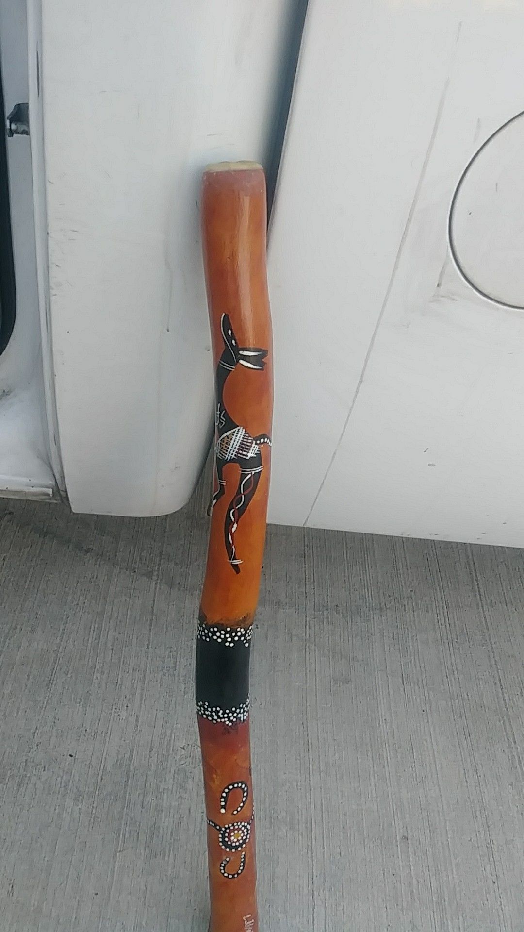 Leonie Roser hand painted digereedoo.