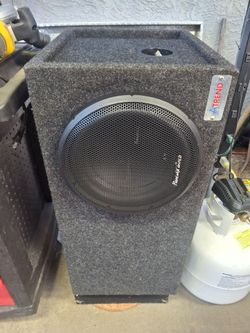 Phoenix gold SX110D4 subwoofer 10" inch with ported box. In full functioning. Pick up merced 200.00