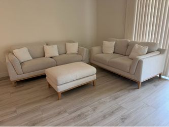 Sofa + loveseat + ottoman