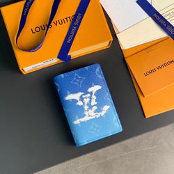 Louis Vuitton Blue Wallet With Box 