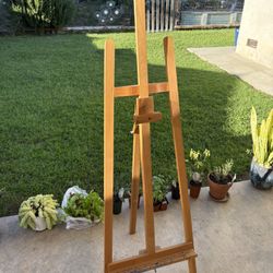 Weber Wooden Tripod Floor Easel - Large - Natural Beachwood