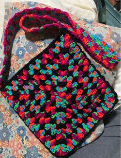 Granny square purse