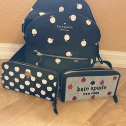 Kate Spade Apples Backpack & Wallet Bundle!