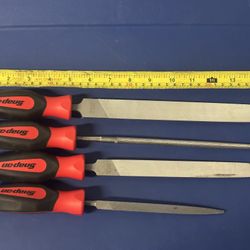 Snap-on Tools 4 pc Instinct® Mixed File Set (Red