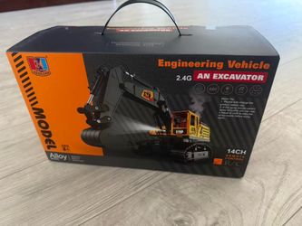 2.4GHz Remote-Controlled Die-Cast Excavator Model | Construction Vehicle Toy