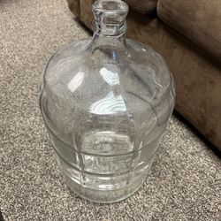 5 Gallon Glass Vintage Water Bottle Large Size Made In Italy 