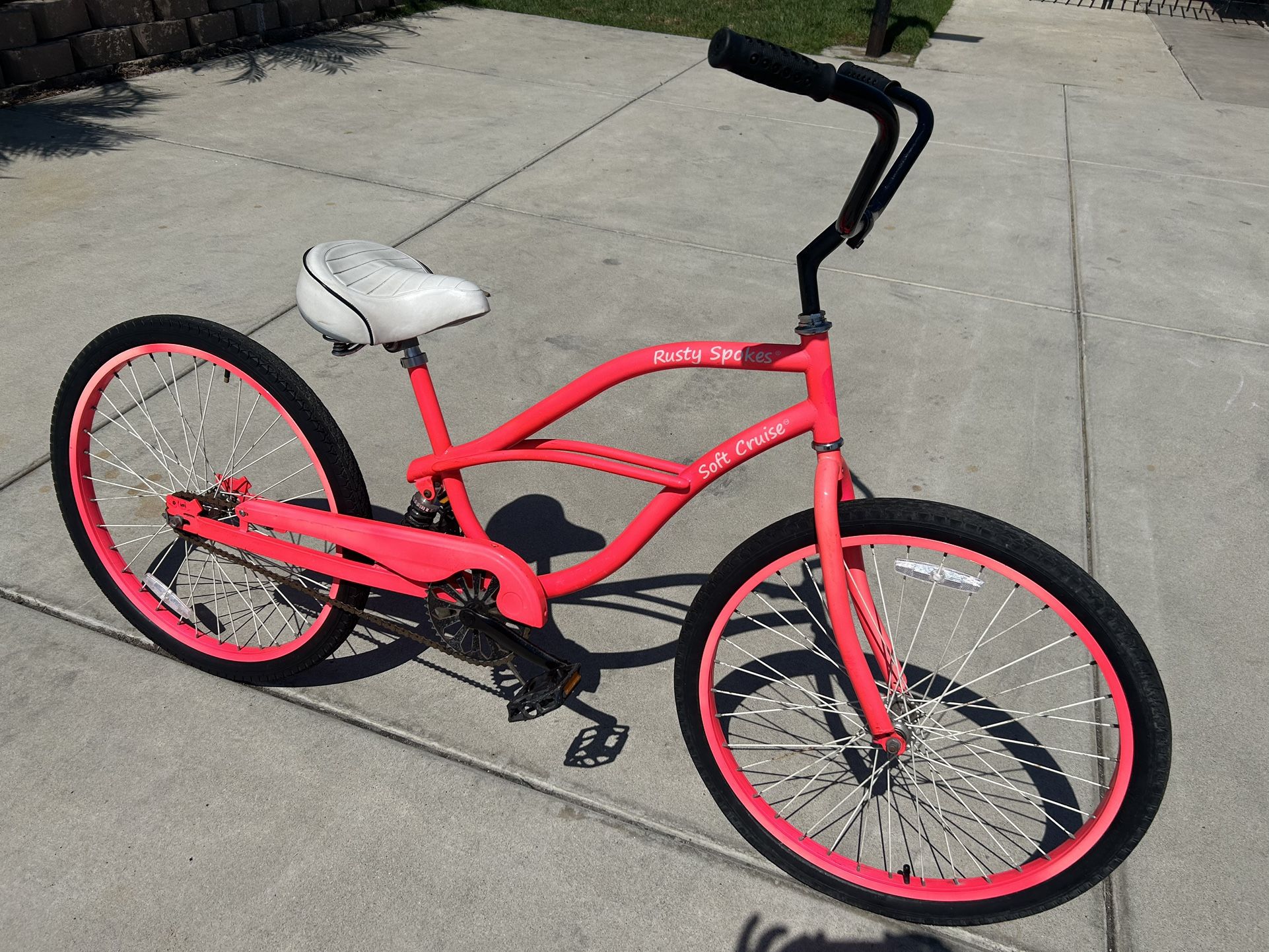 Rusty spokes beach cruiser sale