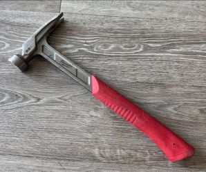 Milwaukee 22 oz Framing Hammer Milled Face Straight Rip Claw Steel Handle Used