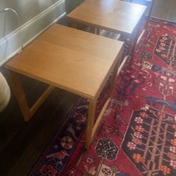 3- Solid Wood Tables. Stackable  Bookshelves Barstools  Twig Table