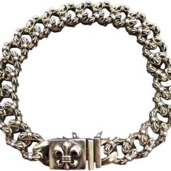 Chrome Hearts Style Fluer Di Li 1/2” Thick Bracelet 