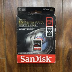 SanDisk 256GB Extreme PRO SD SDXC 200MB/s 4K Memory Card